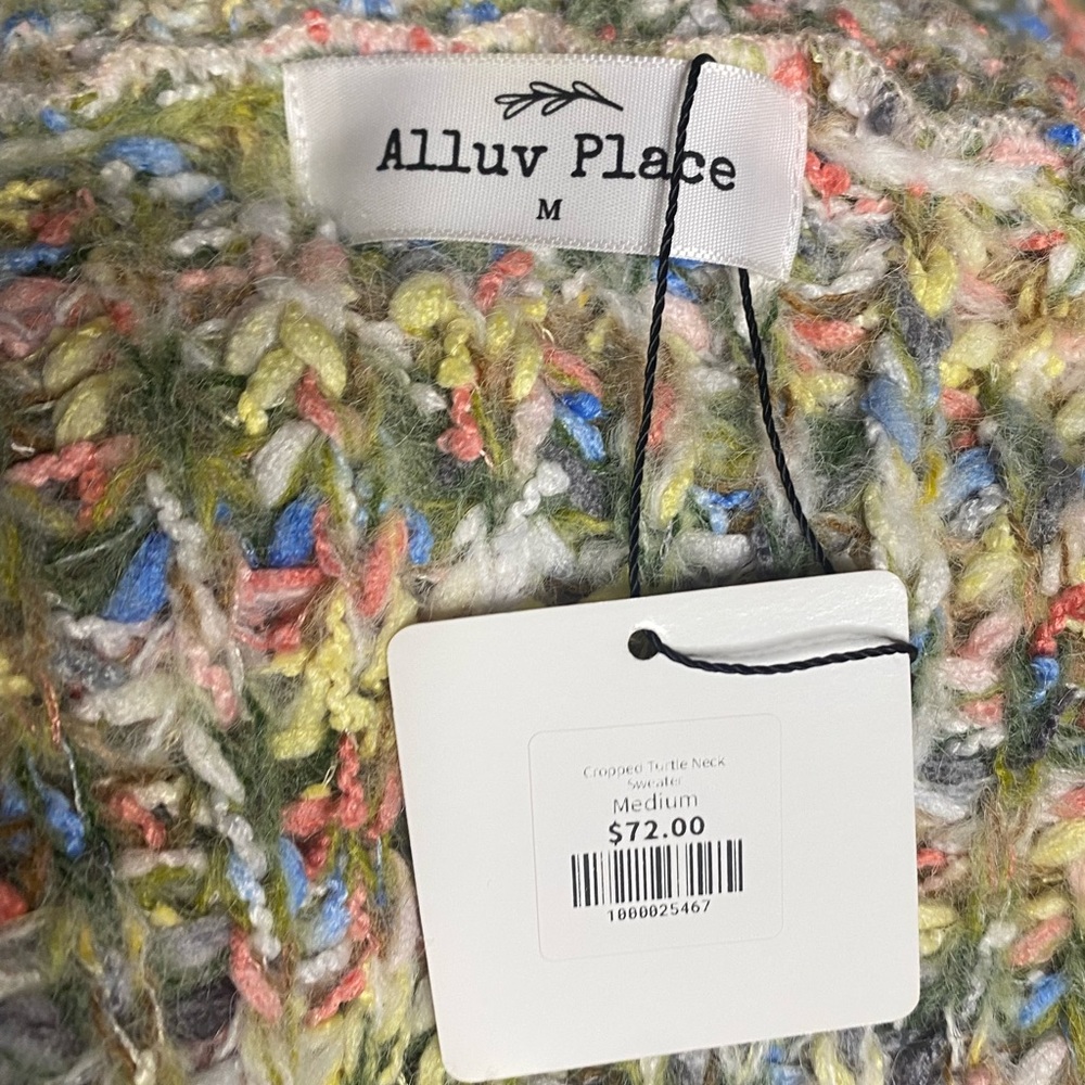 NWT Mystree Alluv Place Multi-Color Chunky Knit O… - image 10
